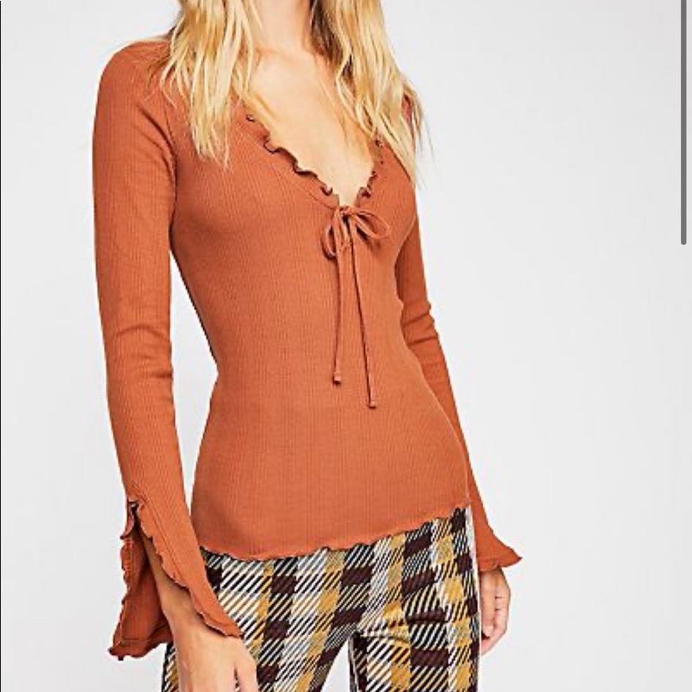 Free People “Fall for you” Long sleeve top